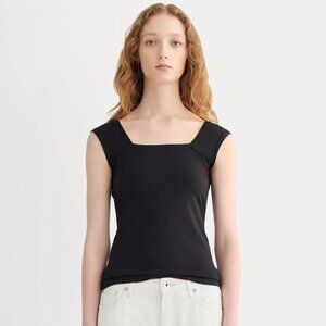 Everlane Women's Form Square-Neck Tank, Black - Size M